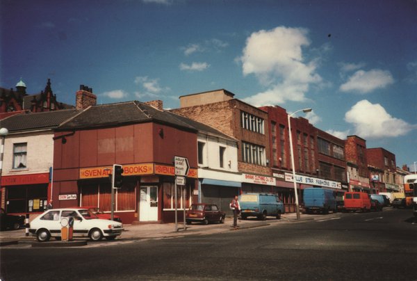  Jimmy Forsyth, 'Blenheim Street from Westmorland Road', June 1988. Discovery Museum is visible in the background